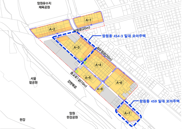 마포구 망원동 454-3ㆍ459 일대 모아주택  통합심의 통과