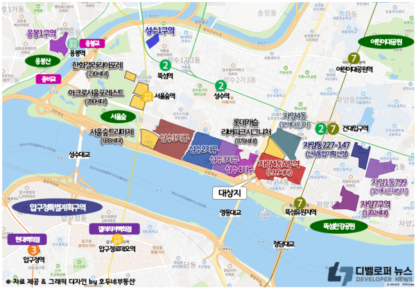 자양4동A구역, 정비구역 지정 고시완료… 2999세대 초고층 재개발 본격화